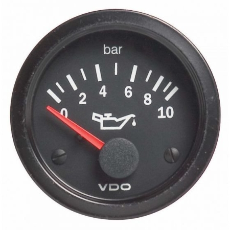 VDO Cockpit Vision Wskaźnik ciśnienia oleju 0-10 bar 52mm